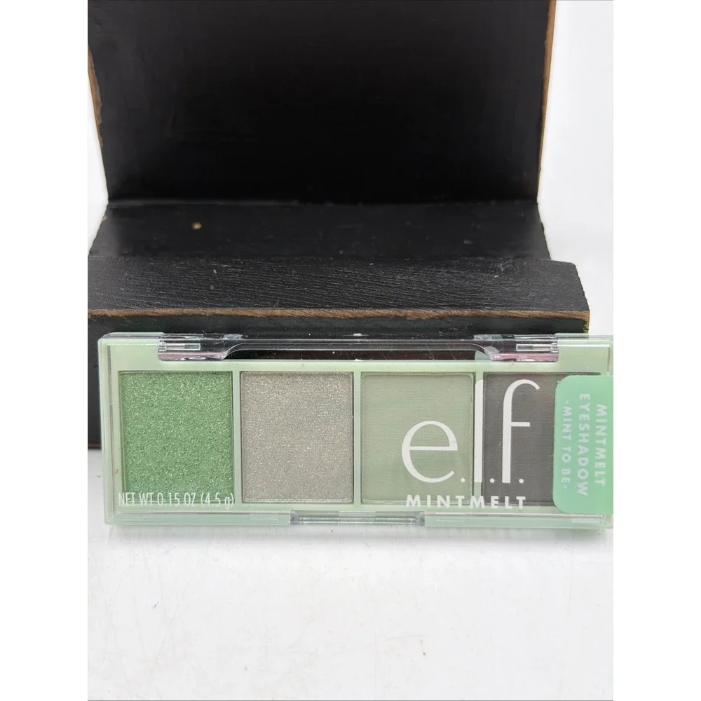 e.l.f. Mini Melt Eyeshadow Quad Mint To Be Discontinued Matte Glitter Green ELF
